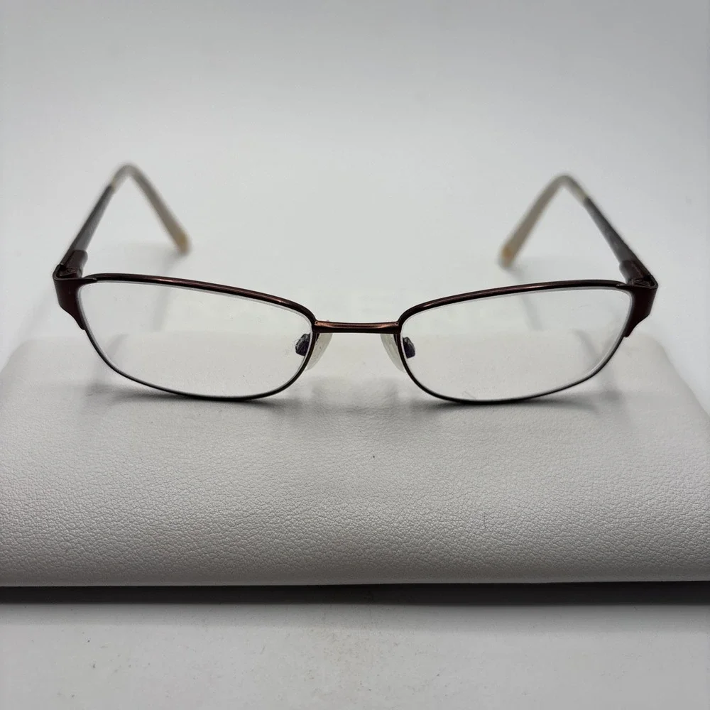 Anne Klein Eyeglasses AK 5048 208 Mocha 49-17-135 Frames Metal Full Rim w/case